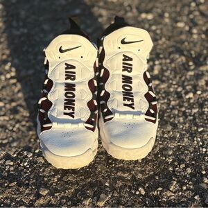 Nike Air Money Kids Sneakers - White and Black M9.5